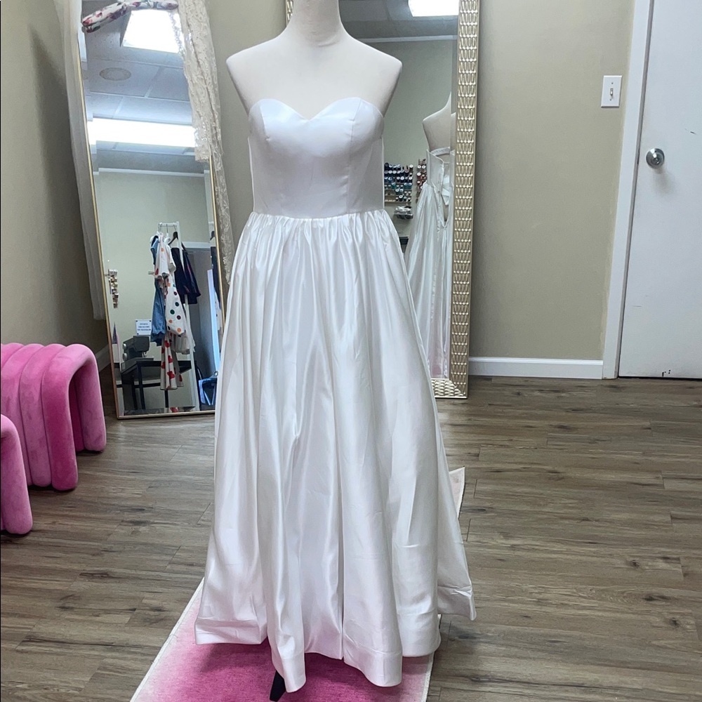 SATIN WEDDING GOWN